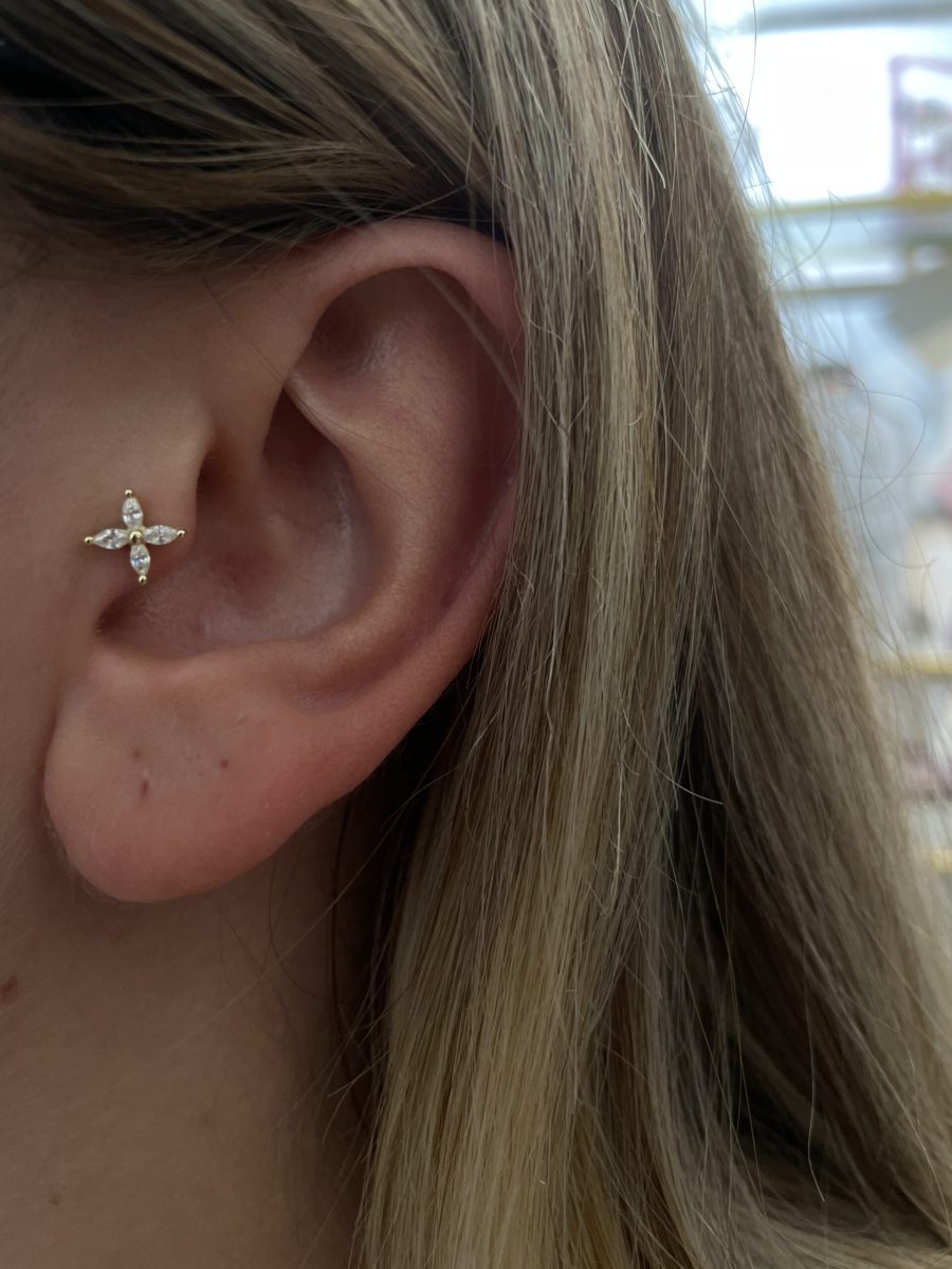 Markiz Taşlı Gold Piercing