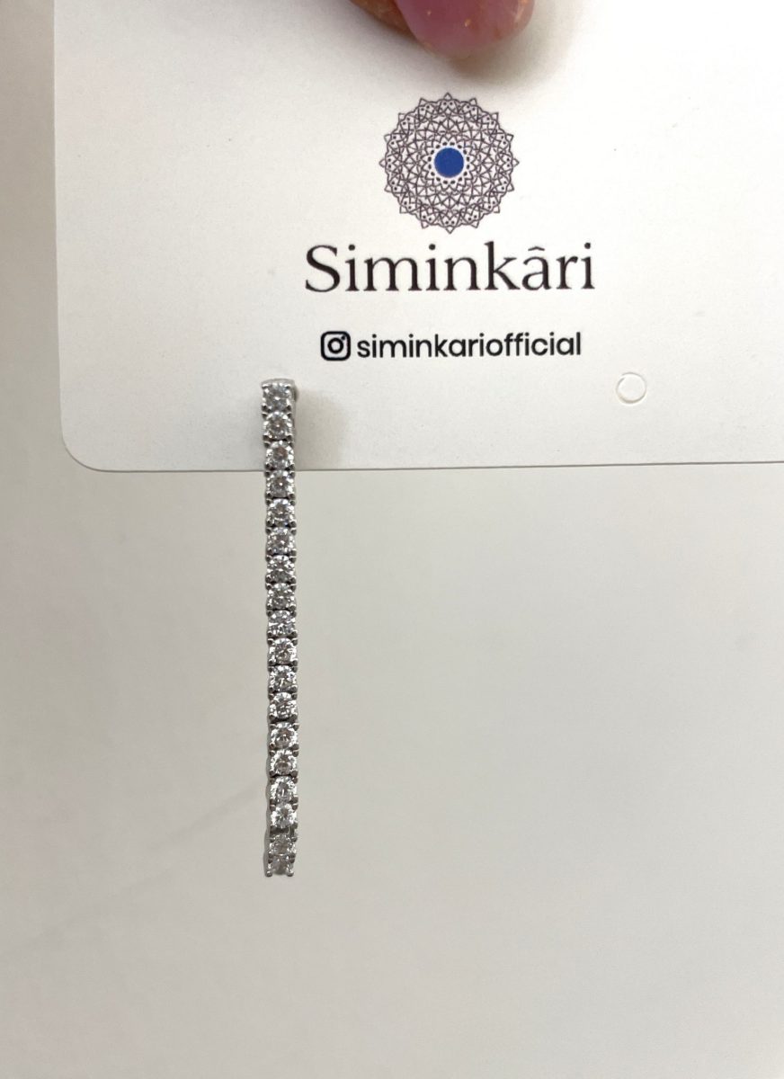 Su Yolu Silver Vidalı Küpe 2 mm