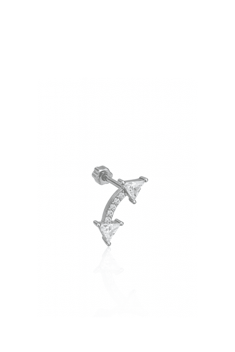 İki Ucu Ok Silver Piercing
