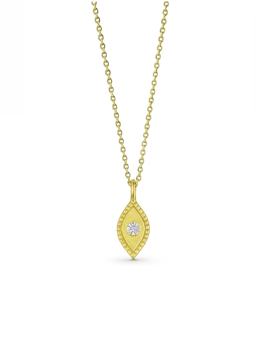 Gold Damla Etnik Kolye