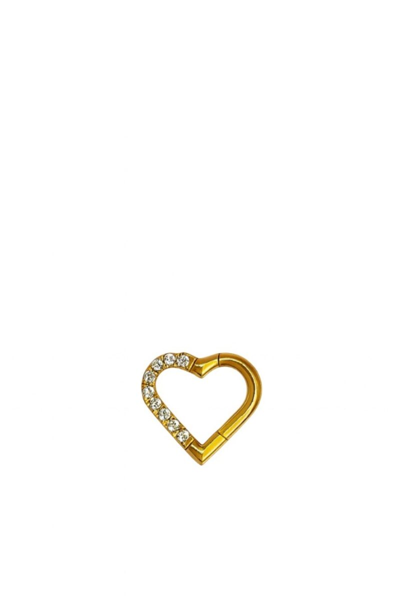 '-G23 TİTANYUM- Kalp Piercing