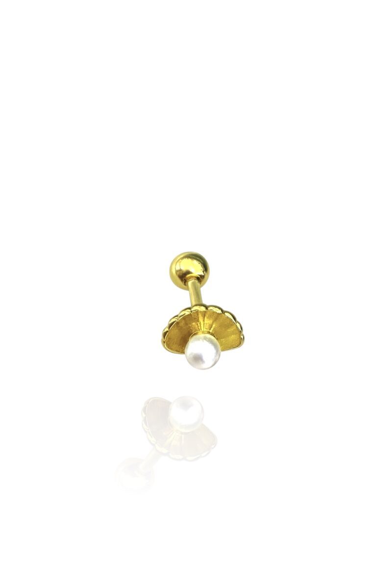 İstiridye İncili Gold Piercing