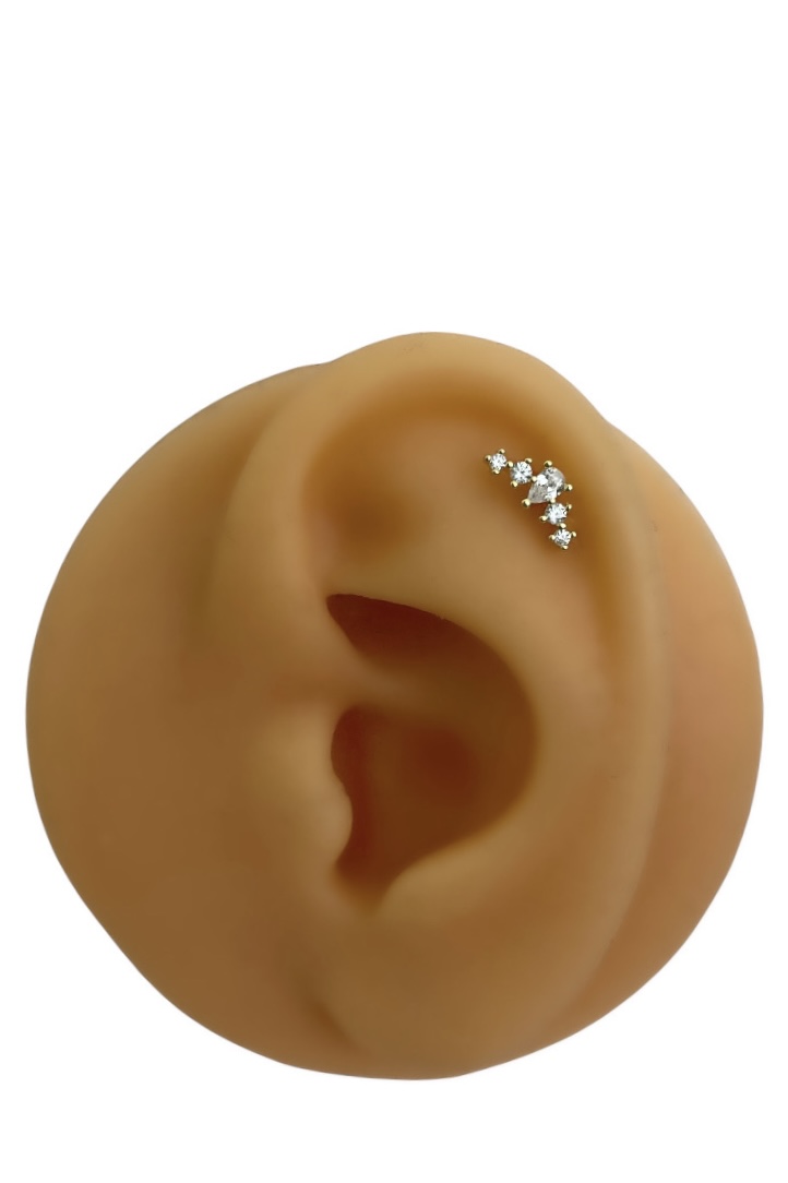 Damla Taşlı Süzme Piercing
