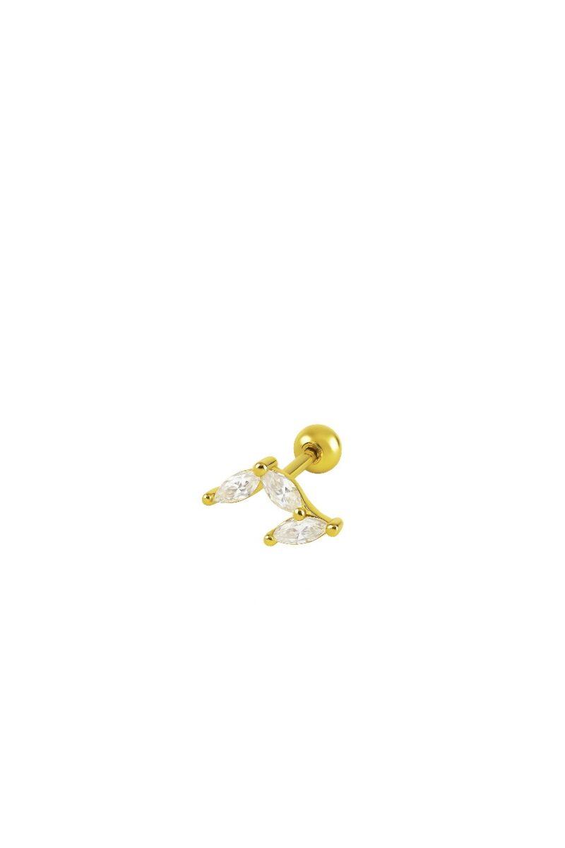Taşlı Dal Model Gold Piercing