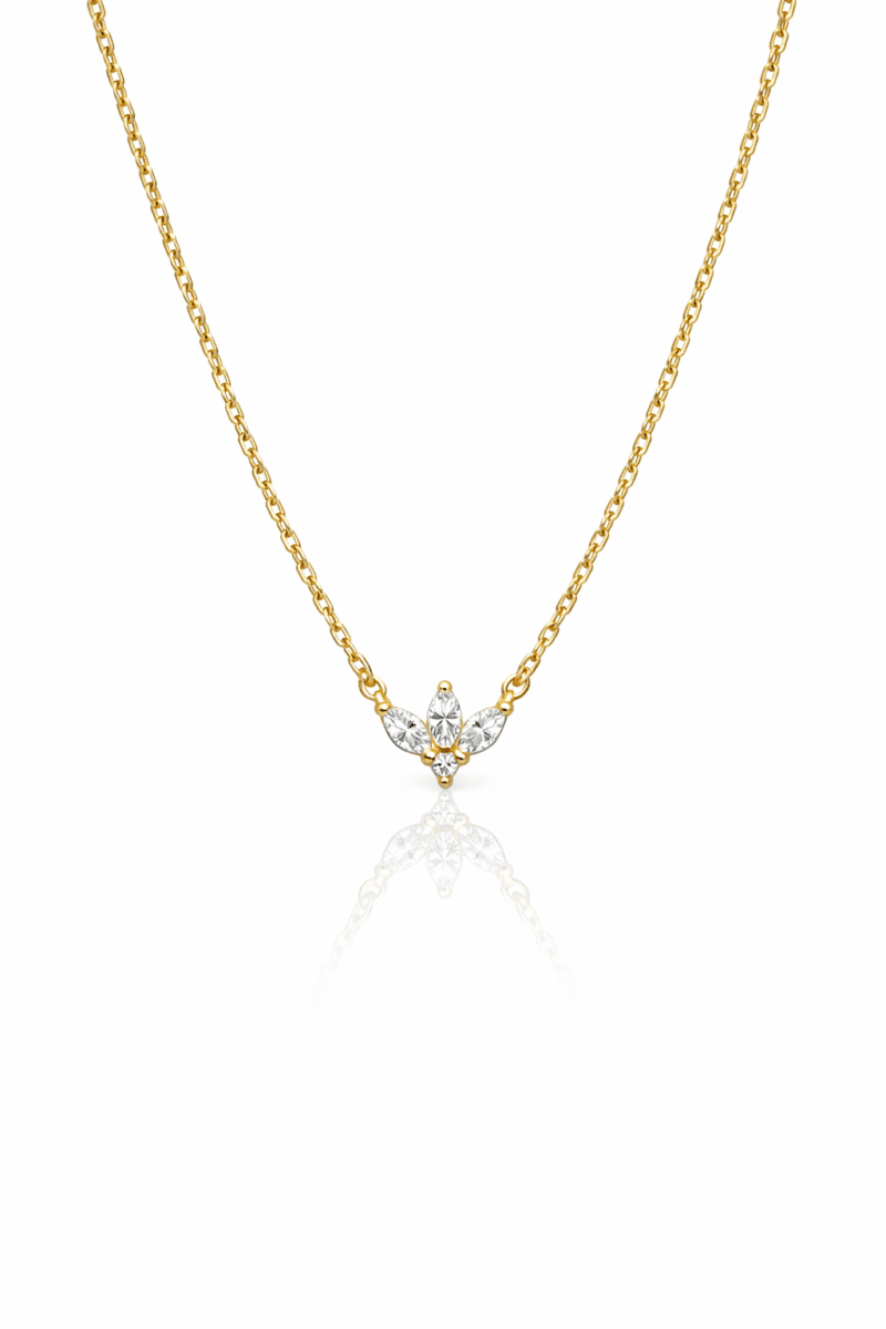 Mini Gold Lotus Kolye