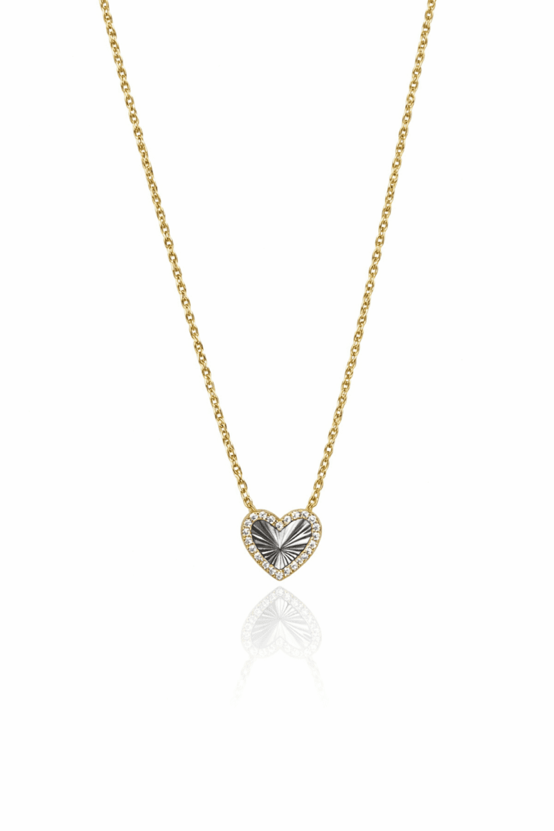 Sunburst Gold Kalp Kolye | New Collection