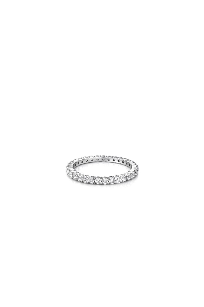2 mm Tam Tur Pırlanta Montür Silver Yüzük