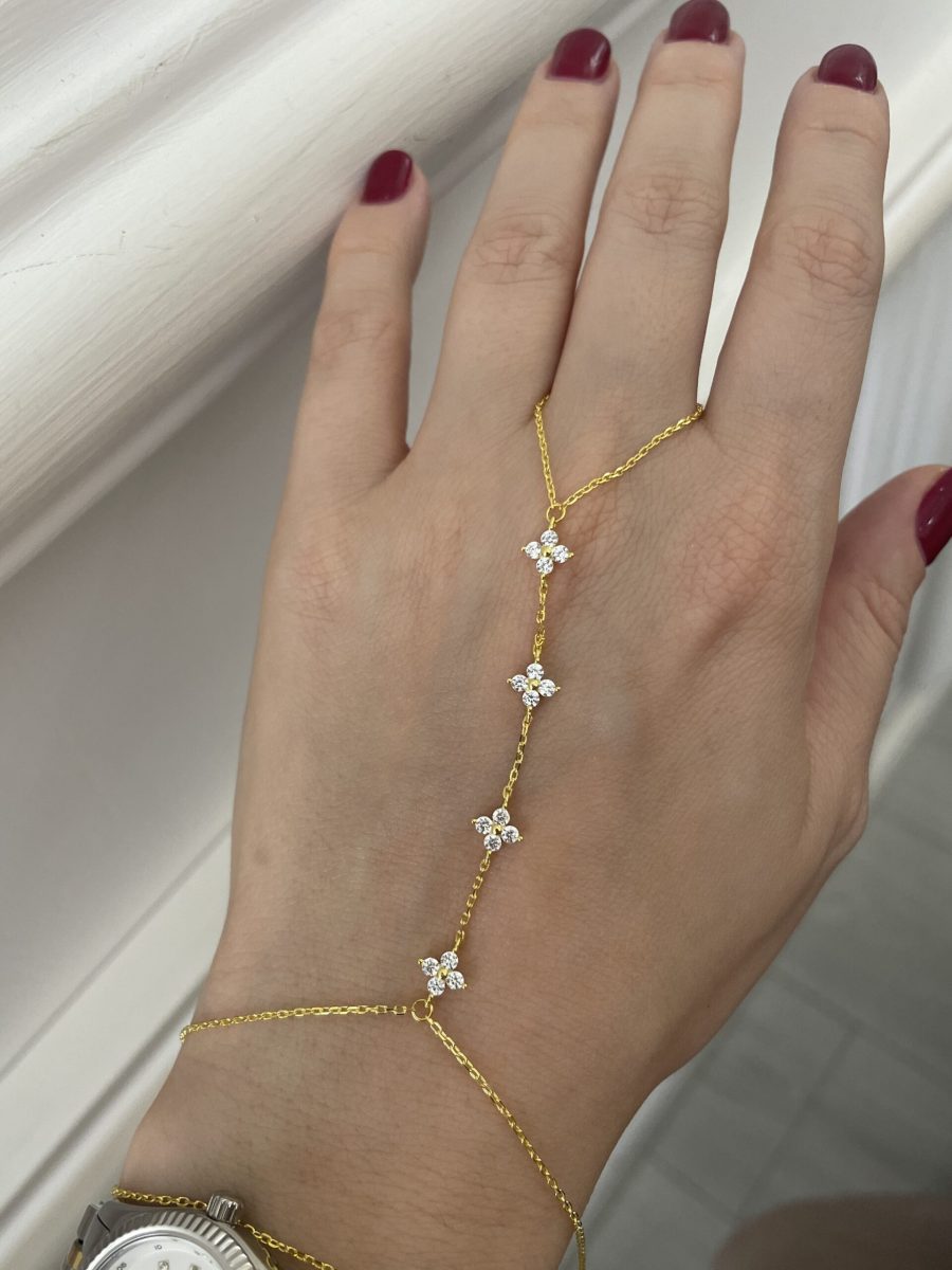 Işıltılı Mini Çiçek Gold Şahmeran