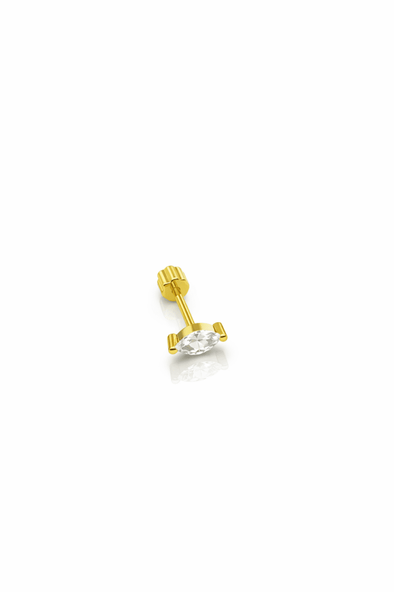 Mini Damla Taş Gold Piercing | New Collection