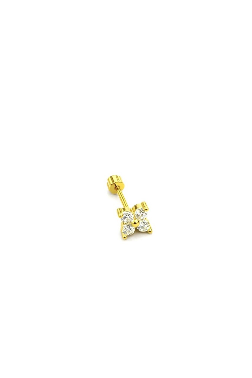 Mini Gold Çiçek Piercing | New Collection