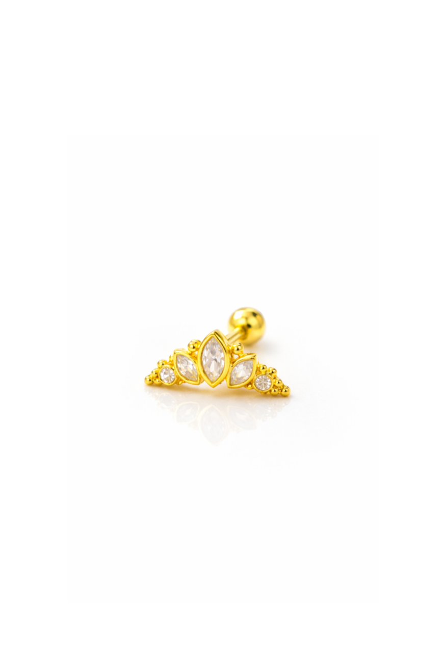 Gold Tiara Taç Piercing | New Collection
