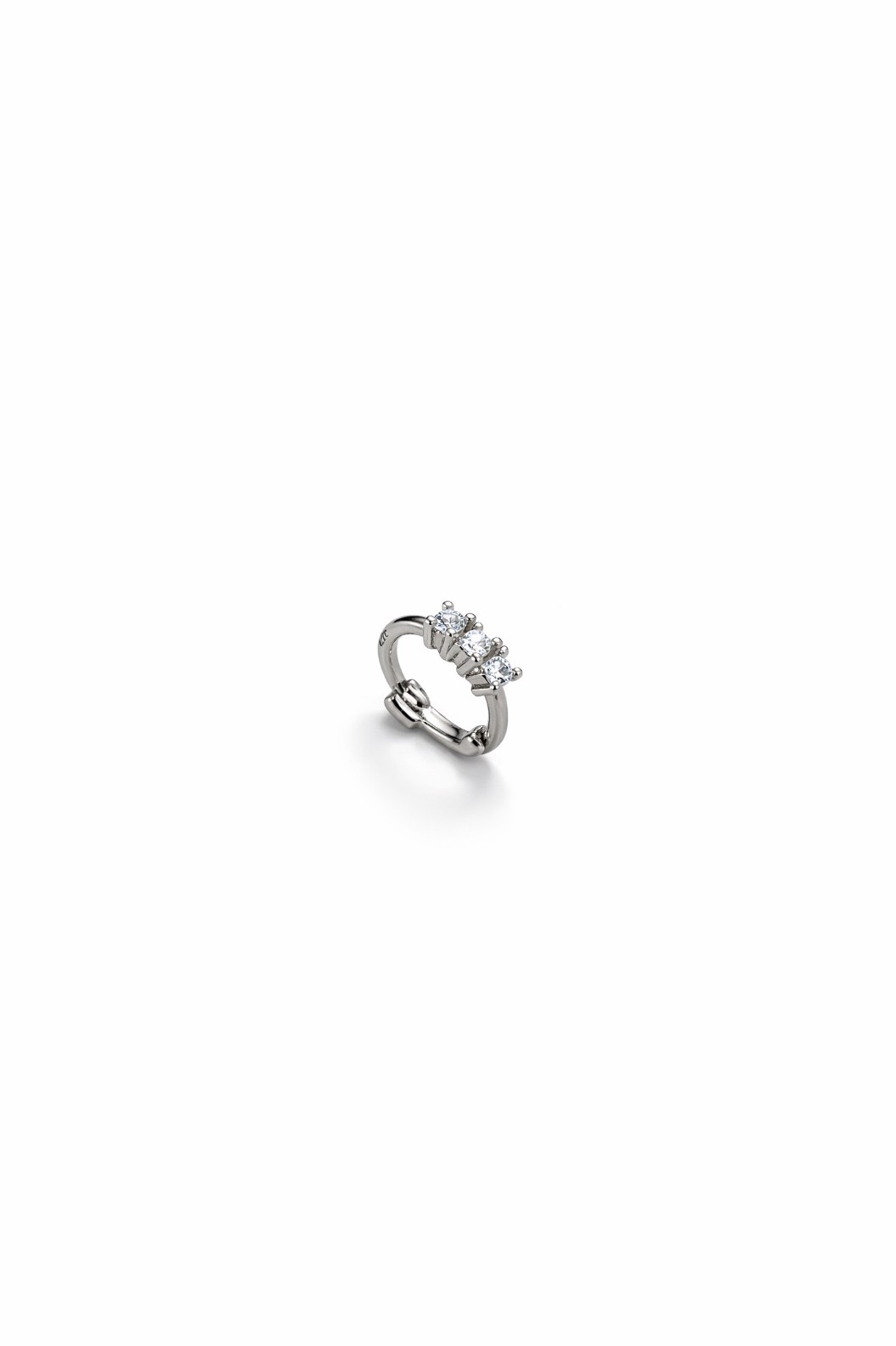 Mini Üç Taşlı Silver Halka Piercing | New Collection