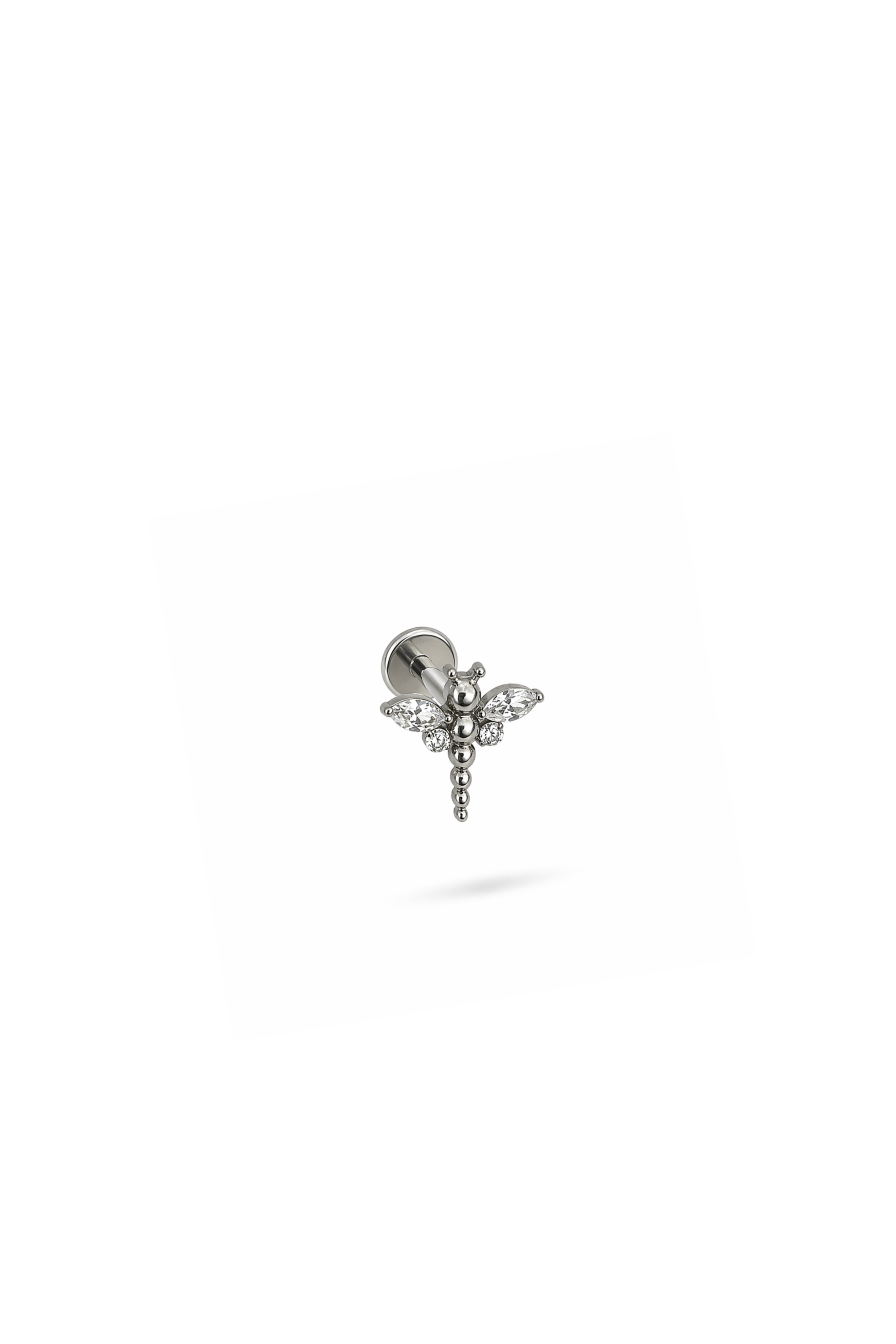 G23 Titanyum Yusufcuk Piercing 6 mm x 1.2 mm Gümüş Rengi
