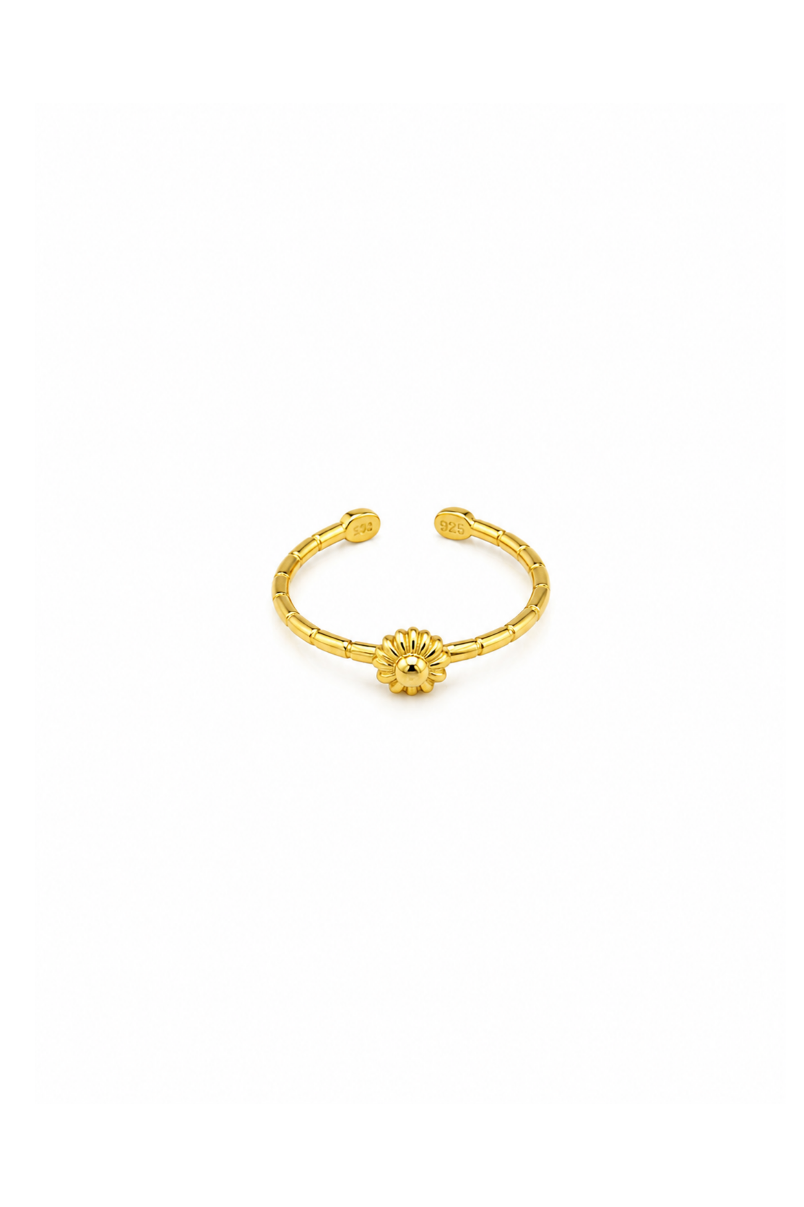 Ayarlanabilir Mini Güneş Gold Çıtır Yüzük