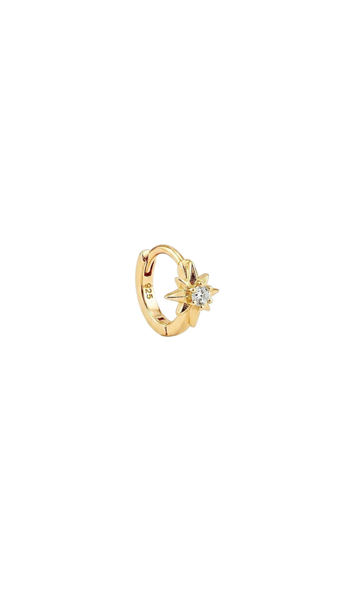 Kutup Yıldızı Gold Halka Piercing