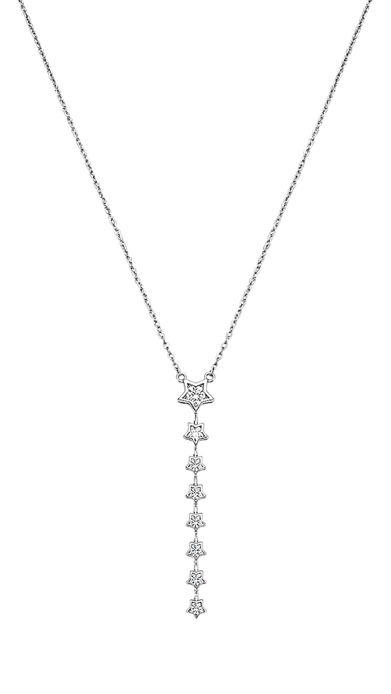 Sıralı Yıldızlar Kolye Silver