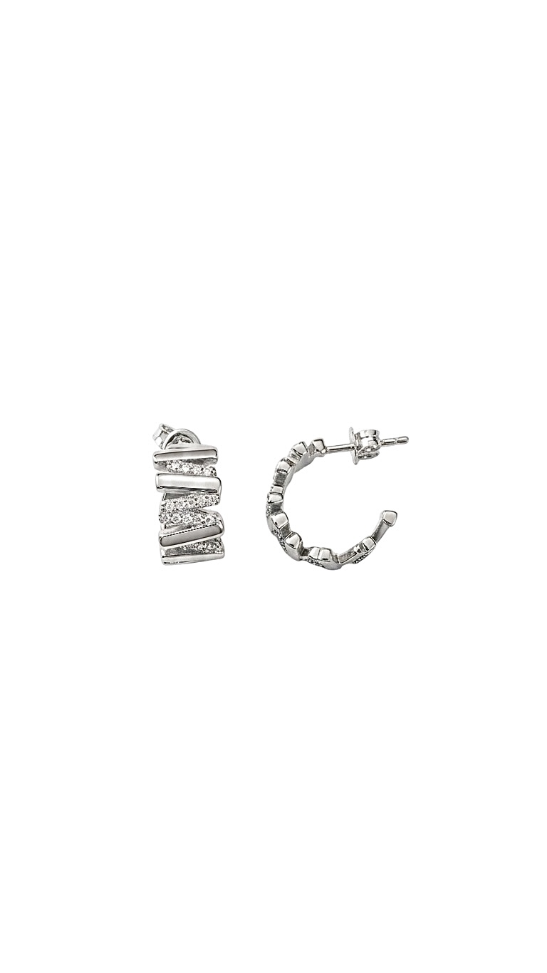 Işıltılı Çubuk Silver Küpe Silver