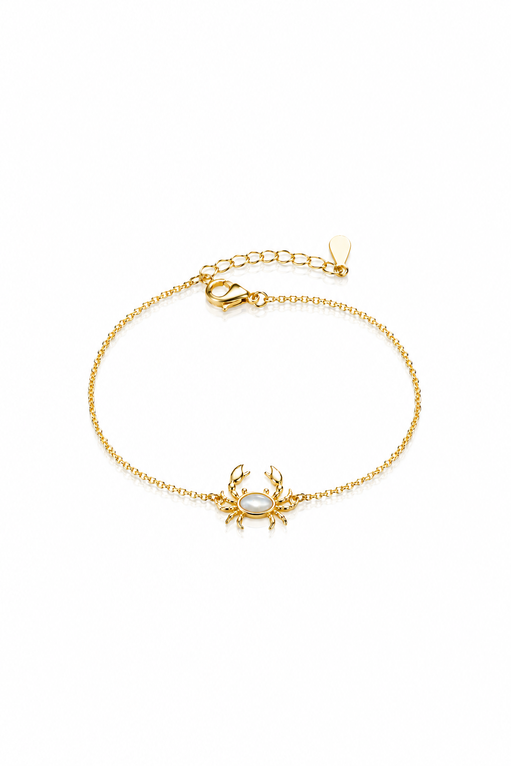 Sedef Yengeç Bileklik Gold