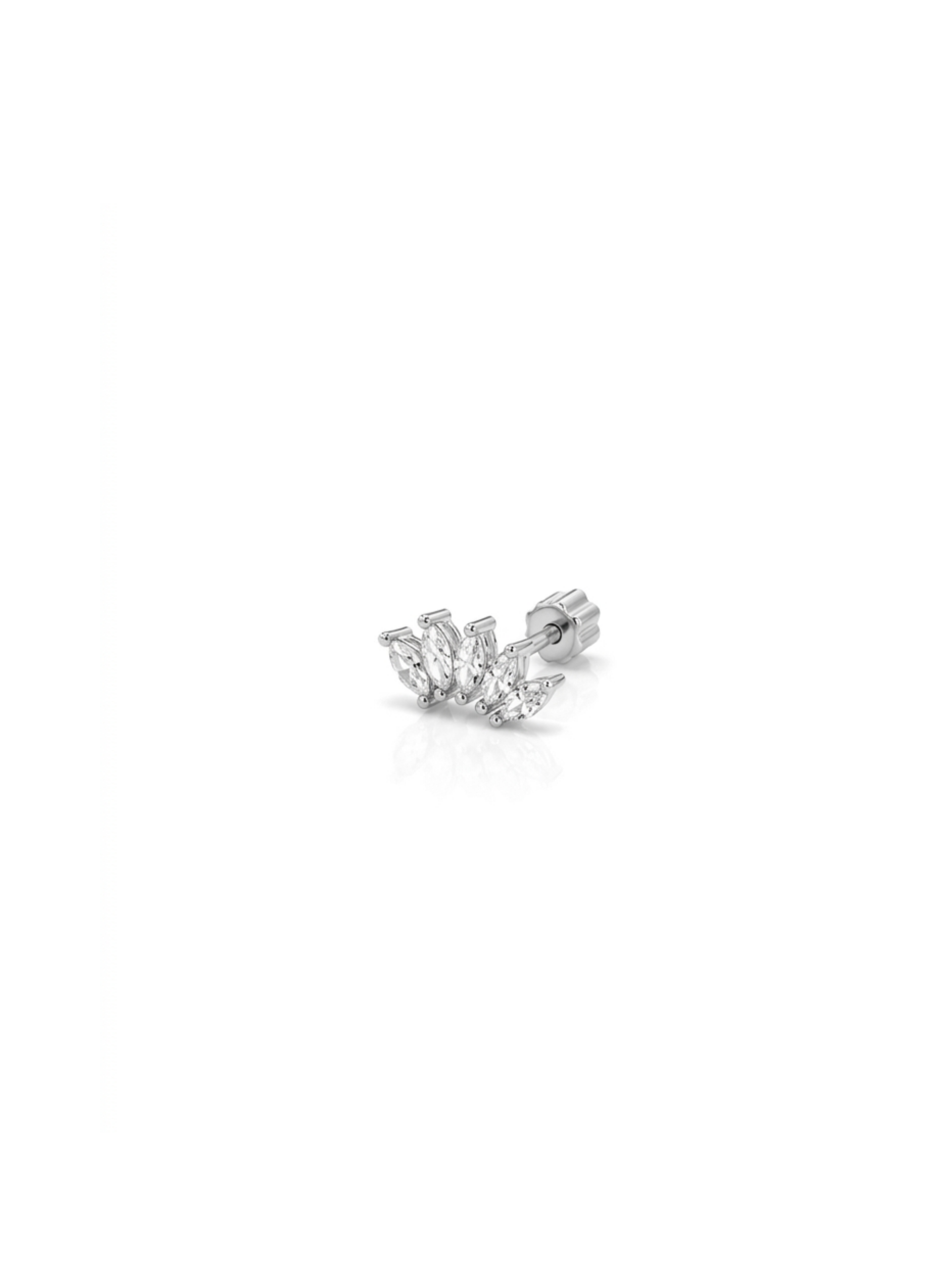Markizli Taç Piercing Silver