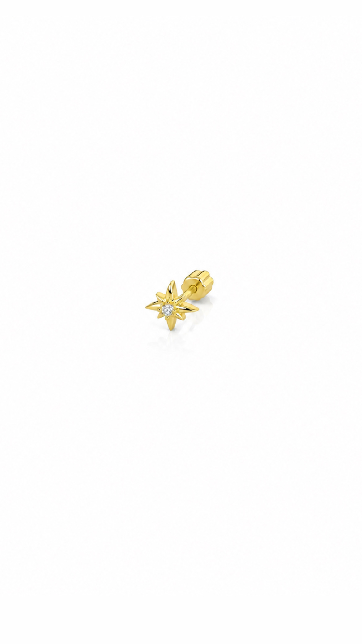 Mini Kutup Yıldızı Piercing Gold