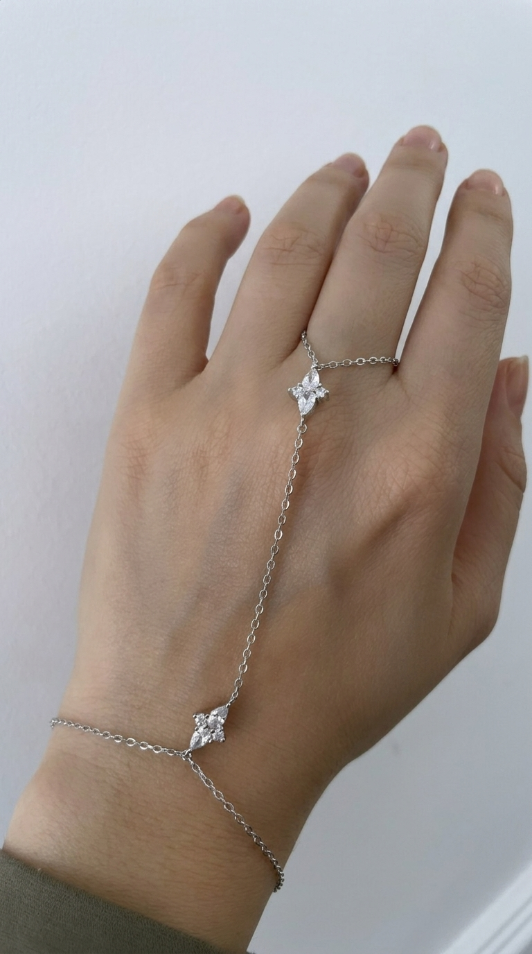Büyük İki Taşlı Silver Şahmeran | New Collection