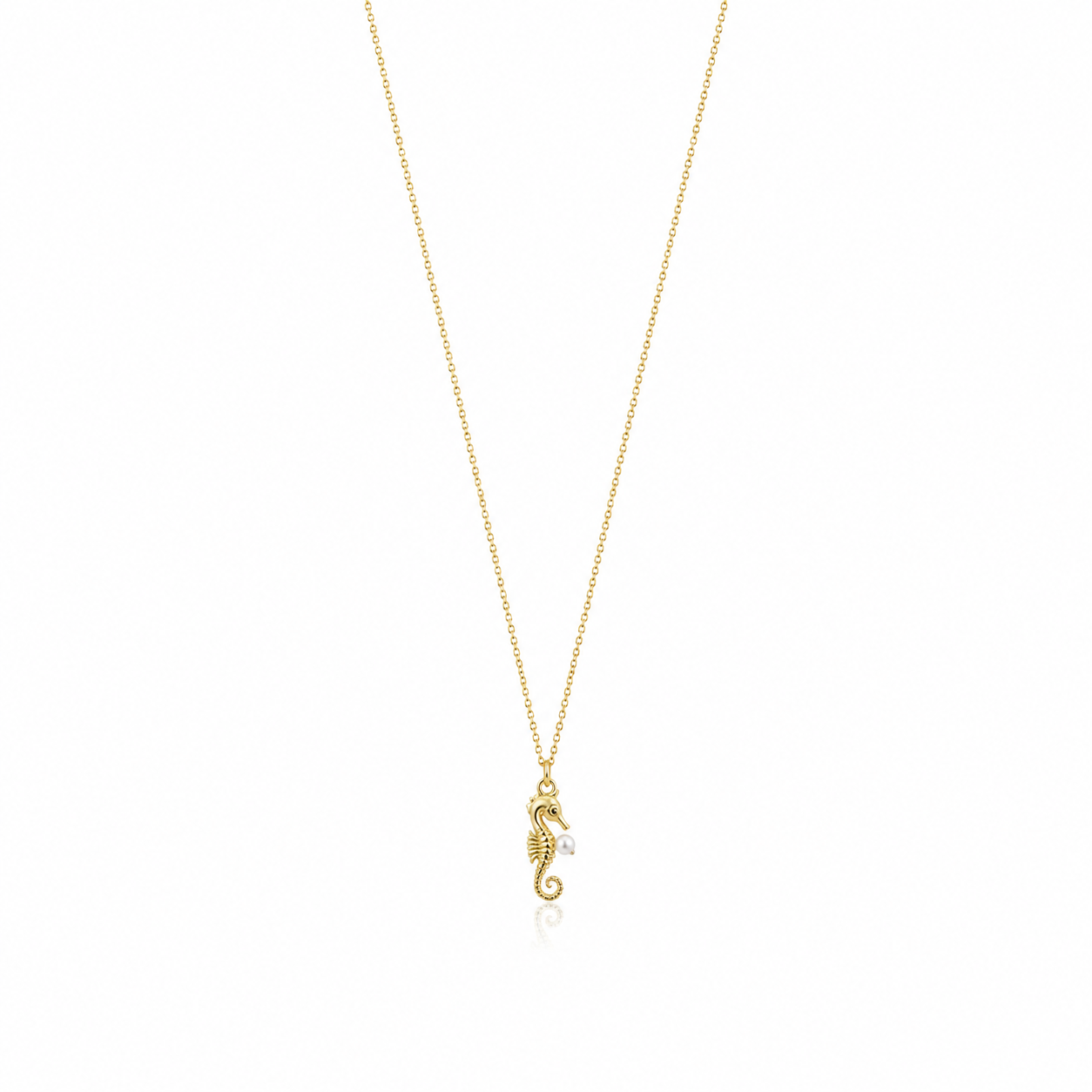 Deniz Atı Gold Kolye