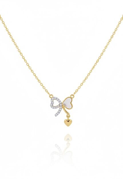 Sedefli Kurdele Kolye | Gold