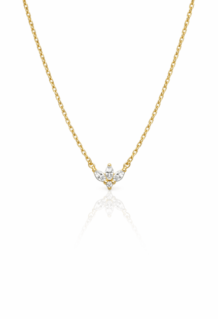 Mini Lotus Kolye | Gold