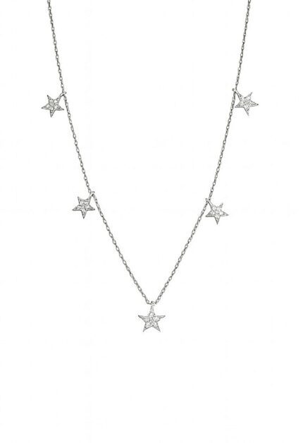 Yıldız Sıralı Dainty Kolye | Silver