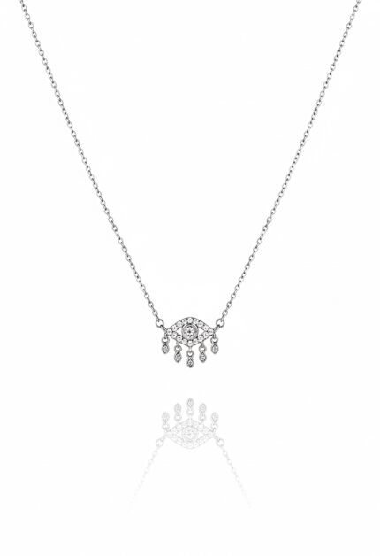 Sarkaçlı Göz Kolye | Silver