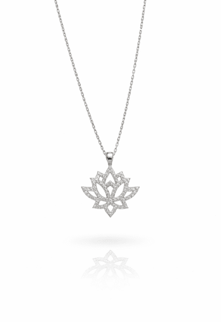 Işıltılı Lotus Kolye