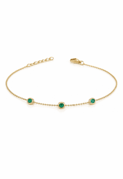 Yeşil Taşlı Tohum Model Bileklik