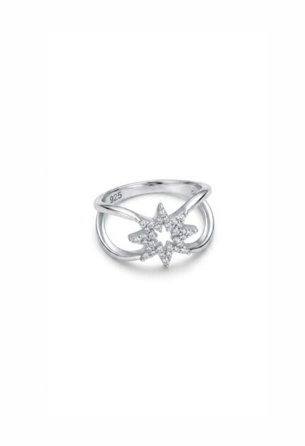 Işıltılı Kutup Yıldızı Silver Yüzük