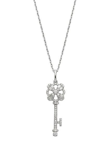 Işıltılı Anahtar Silver Kolye