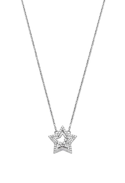 Işıltılı Yıldız Kolye Silver