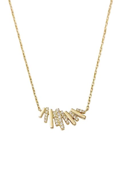 Işıltılı Çubuk Kolye Gold
