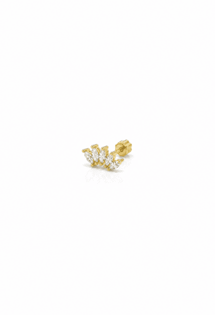 Markizli Taç Piercing Gold