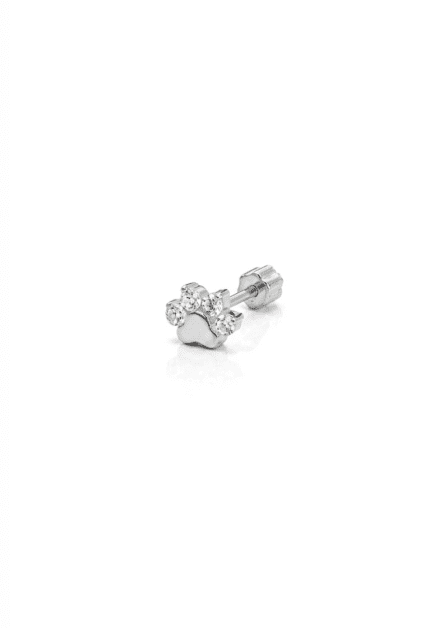 Taşlı Silver Pati Piercing