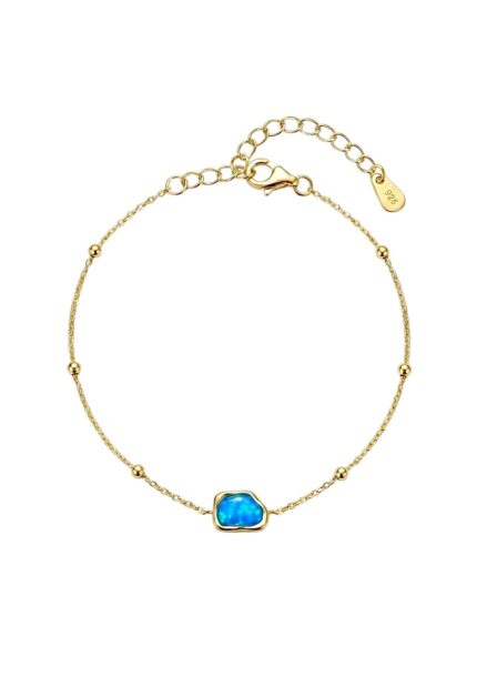 Opal Taşlı Bileklik Gold