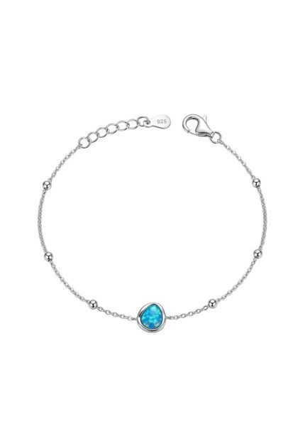 Yuvarlak Opal Taşlı Bileklik